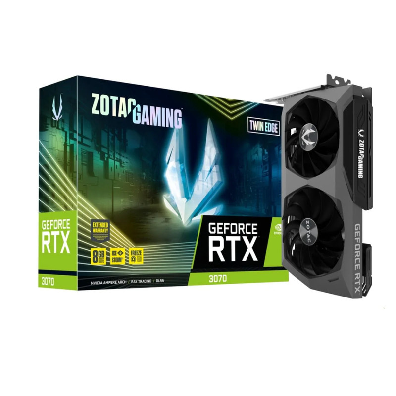 Zotac Gaming GeForce RTX 3070 Twin Edge LHR 8GB GDDR6 - كرت الشاشة